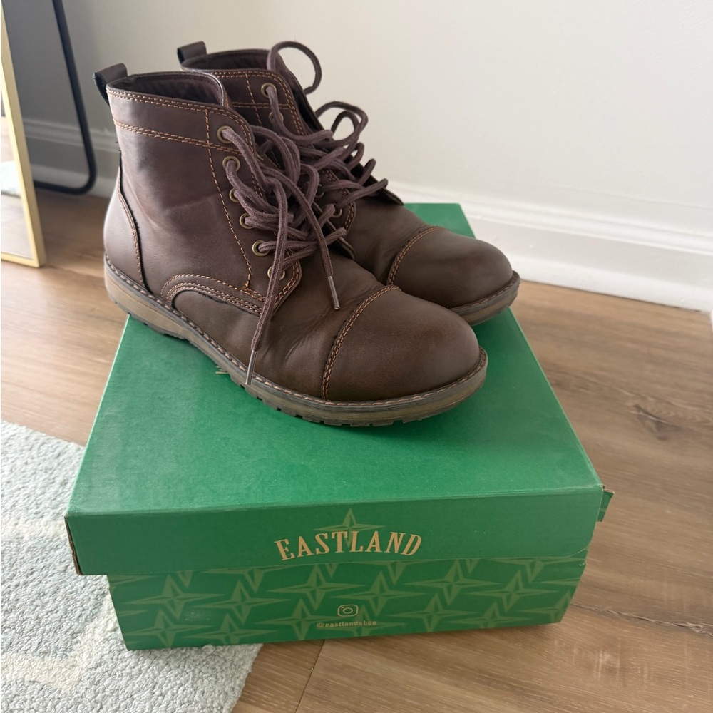 Eastland Dark Brown Ankle Boots Jason